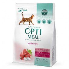 Optimeal Adult Cat High in Veal сухий корм для котів з телятиною 0,2 кг
