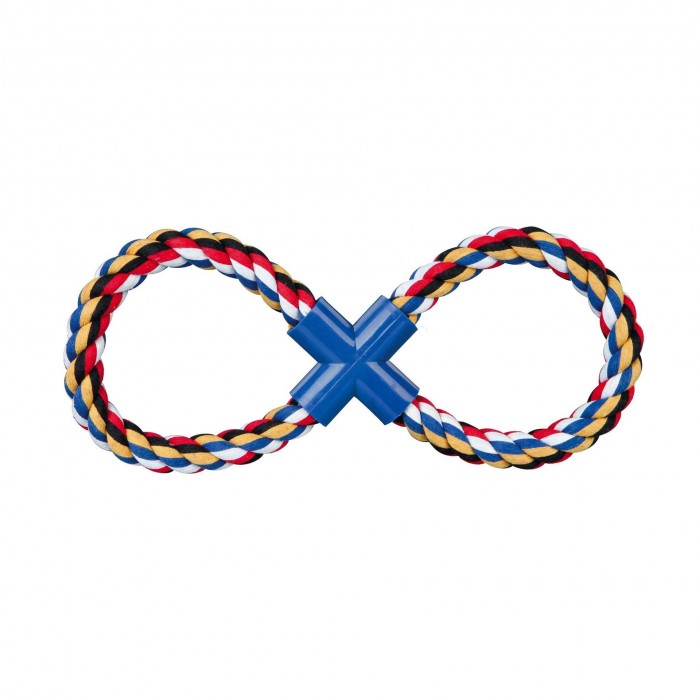 Trixie игрушка для собак игровой канат-восьмерка 35 см/280 г