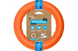 PitchDog іграшка для собак ігрове кільце (помаранчева) 20 см