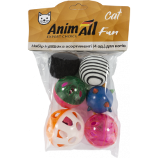 AnimAll Fun Cat VP051 набір м'ячиків для котів  6 шт (в асортименті)