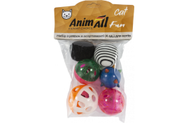 AnimAll Fun Cat VP051 набір м'ячиків для котів  6 шт (в асортименті)