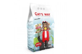 CAT'S WAY бентонитовый натуральный наполнитель для кошек без аромата 5 л