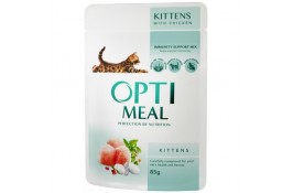 Optimeal for Kittens with Chicken влажный корм для котят с курицей в соусе 85 г
