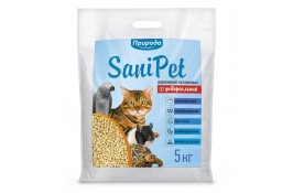 SANI PET "Універсальний" деревний наповнювач для котів без аромату 5 кг