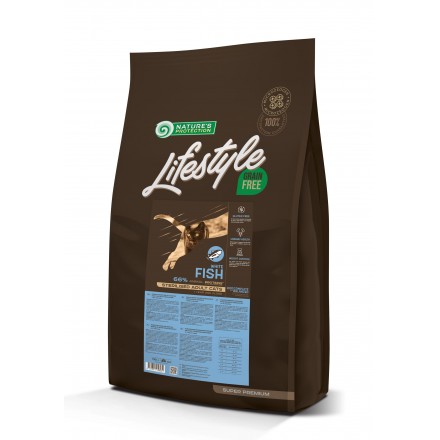 Lifestyle Grain Free Fish Sterilised Adult Cat для котов с белой рыбой 7 кг
