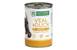 Nature's Protection Adult Small Breed Veal & Duck для собак малых пород с телятиной и уткой 400 г*6шт.