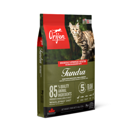ORIJEN Tundra Cat сухий корм для котів з качкою, рибою та олениною 5,4 кг
