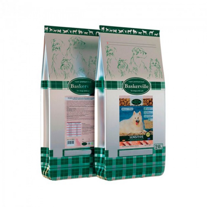 Baskerville Adult Sensitive Dog сухой корм для собак всех пород с говядиной и курицей 20 кг