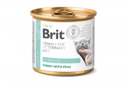 Консерва Brit GF Veterinary Diet Cat Struvite с индейкой и горошком для кошек 200 g