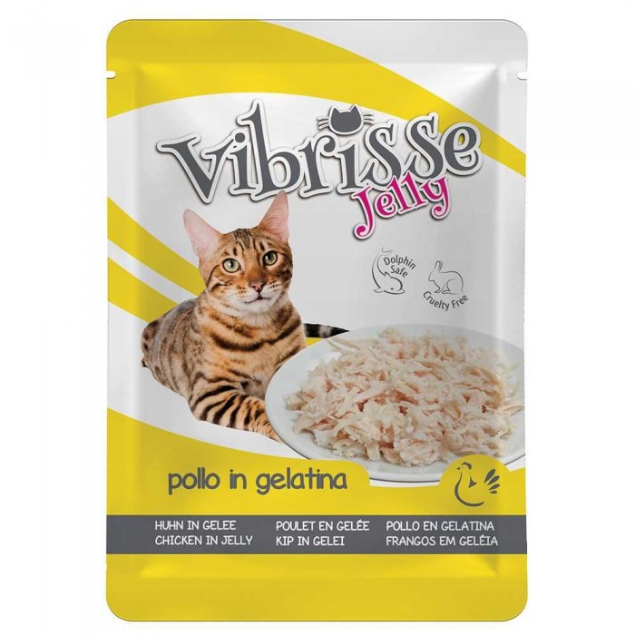 Vibrisse Jelly влажный корм для котов с куриным филе в желе 70 г