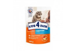 Club 4 Paws Premium влажный корм для кошек с лососем в желе 100г*24шт