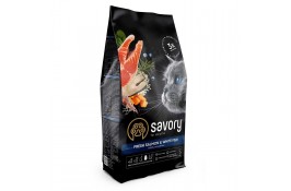 Savory Adult Cat Gourmand Fresh Salmon and White Fish 2 kg