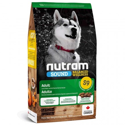Nutram Sound Balanced Wellness сухий корм для собак з ягням та ячменем 11,4 кг