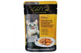 Edel Cat Кусочки с курицей и уткой в желе для кошек, пауч 100g