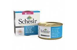 Schesir Kitten Tuna with Aloe вологий корм для кошенят з тунцем та алое в желе 85 г