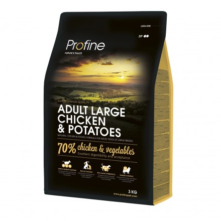 Profine Adult Large Breed Chicken сухой корм для крупных пород с курицей 3 кг