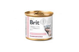 Brit GF VetDiet Hypoallergenic вологий корм для кішок при харчовій алергії з лососем 200 г