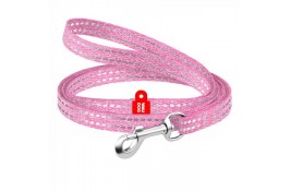 Collar WAUDOG Re-cotton светоотражающий поводок для собак и котов (розовый) XS