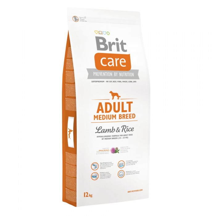 Brit Care Adult Medium Breed Lamb and Rice 3 kg (для собак вагою від 10 до 25 кг)