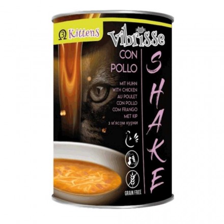 VIBRISSE SHAKE влажный корм для котят с курицей и ОМЕГА 3 135 г