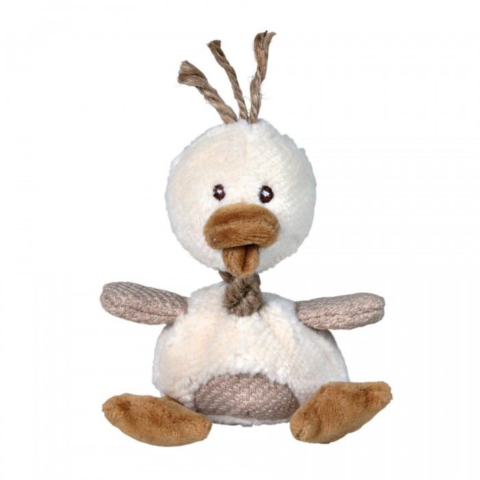 Trixie игрушка для собак утка с пищалкой 15 см