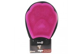 AnimAll Groom перчатка для вычесывания шерсти животных (розовая)