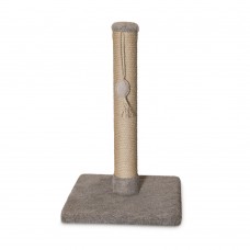 Природа Д00 когтеточка - столбик "Джут" для кошек капучино 32x32x52 см