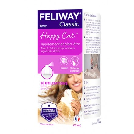 Ceva Feliway Classic успокаивающий спрей для кошек во время транспортировки 20 мл