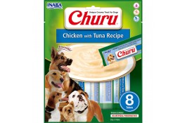 INABA Churu лакомство для собак сливочный мусс с курицей и тунцом 20 г (8шт/уп)
