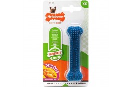 Nylabone Moderate Chew Dental Bone игрушка кость для собак мини пород с ароматом курицы 9,5см