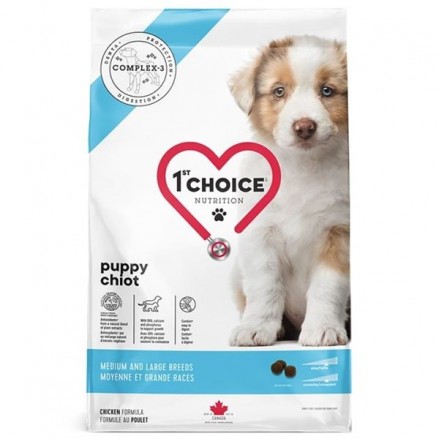 1st Choice Puppy Medium and Large сухой корм для щенков средних и крупных пород 12 кг
