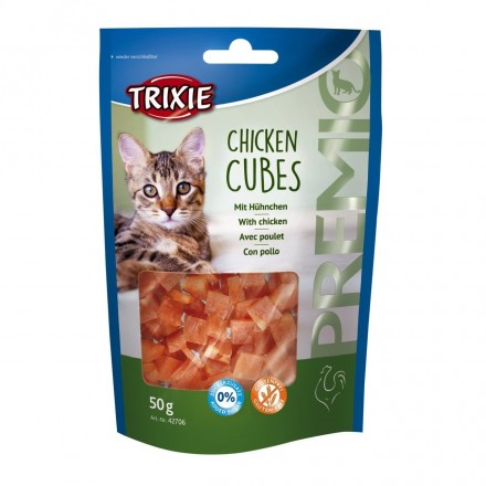 Trixie PREMIO Chicken Cubes лакомство для котов куриные кубики 50гр
