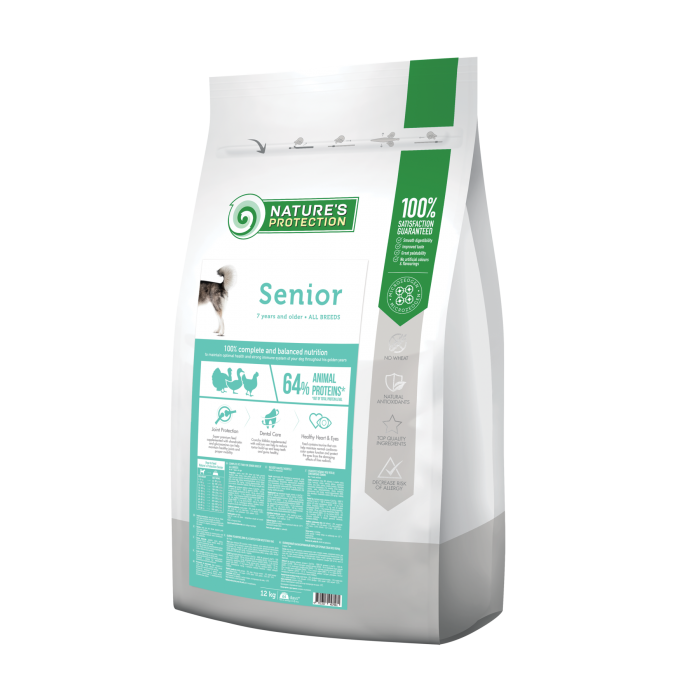 Nature's Protection Senior All Breeds сухий корм для собак всіх порід від 7 років 12 кг