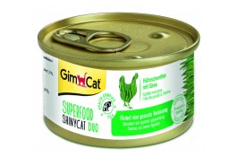 GimCat Shiny Cat SUPERFOOD курка з травою 70g