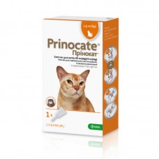 Prinocate KRKA противопаразитарные капли для котов до 4 кг (3 пипетки по 0,4 мл)