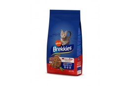 Brekkies Cat Beef сухий корм для дорослих котів з яловичиною 1,5 кг