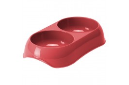 Moderna Gusto двойная миска для кошек (коралловая) 2х200 мл