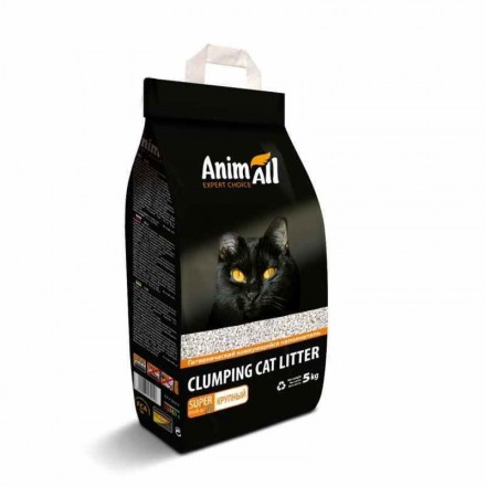 AnimAll бентонітовий наповнювач для котів велика фракція без аромату 5 кг