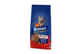 Brekkies Cat Beef сухой корм для взрослых кошек с говядиной 15 кг
