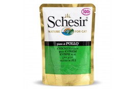 Schesir Chicken Fillets влажный корм для взрослых котов с курицей в желе 100 г