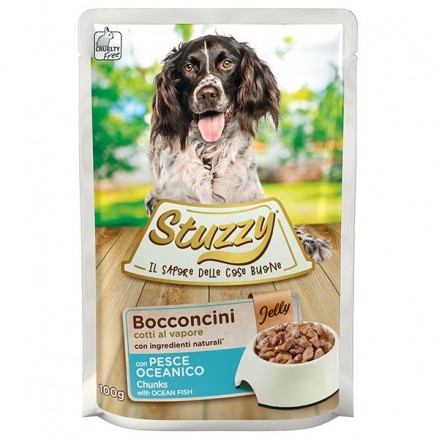 Stuzzy Dog Ocean Fish влажный корм для собак с рыбой в желе 100г*24шт