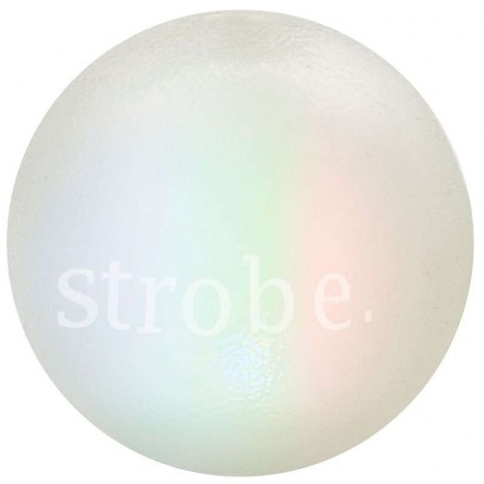 Planet Dog Strobe Ball игрушка для собак светящийся мяч (белый) 7 см