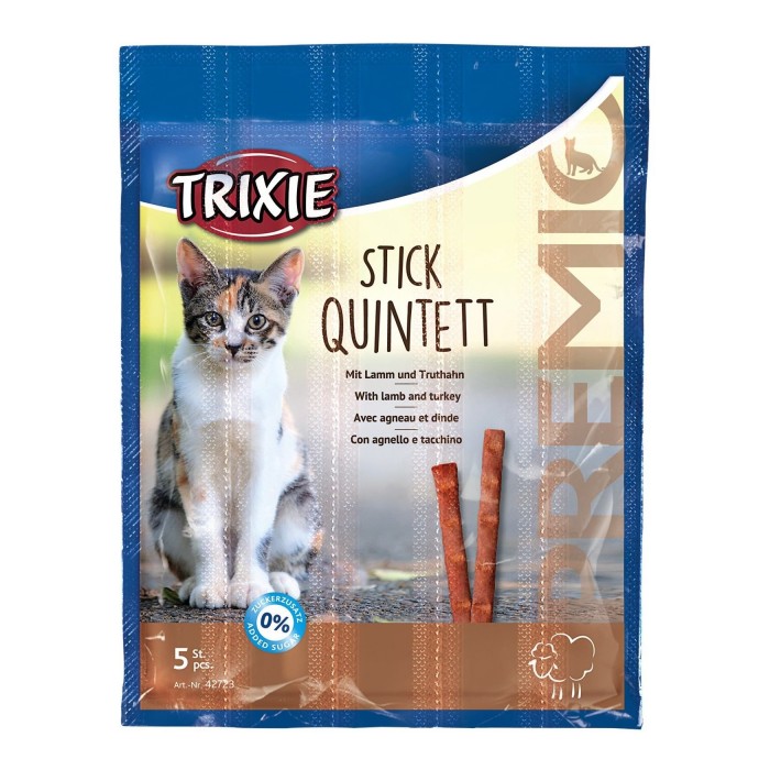 Trixie PREMIO Quadro-Sticks лакомство для котов палочки с ягненком и индейкой 25гр