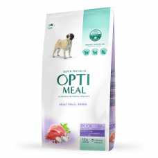 Optimeal Dog Adult Small сухий корм для собак малих порід з качкою 12 кг