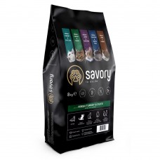 Savory Adult Cat Gourmand Fresh Turkey and Duck 8 kg