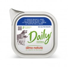 Almo Nature Daily Dog паштет з білою рибою та рисом для собак 100 г*10шт