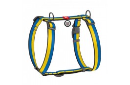 Collar WAUDOG Nylon Н-подібна шлея "Colors of freedom" з QR-паспортом для собак M