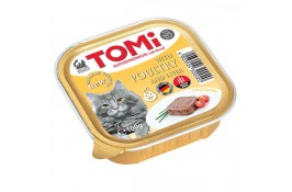 TOMI POULTRY LIVER паштет для котов с птицей и печенью 100г*32шт