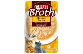 INABA CIAO Broth вологий корм для котів курка в бульйоні 40 г