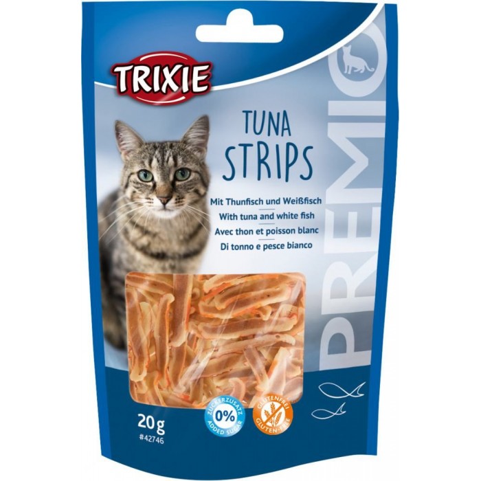 Trixie PREMIO Tuna Strips лакомство для котов полоски тунца 20гр